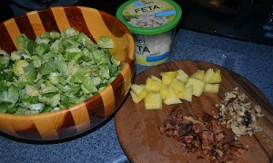 Brussel Sprout Pineapple Salad