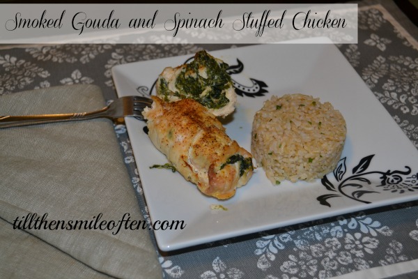 Smoked Gouda and Spinach Stuffed Chicken