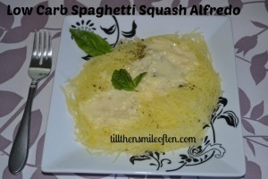 Low Carb Spaghetti Squash Alfredo