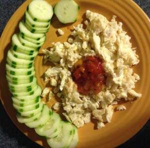 Egg Whites and Cucumber