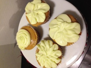 Caramel Apple Cupcake with Apple Frosting