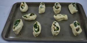 Fig and Spinach Pinwheel
