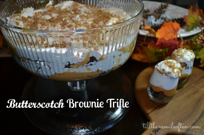 Butterscotch Brownie Trifle 